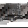 Mexen Velar L Duo плъзгаща душ кабина 80 x 80 см, графит, матирана мед - 871-080-080-02-43-65