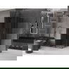 Mexen Velar L Duo плъзгаща се душ кабина 80 x 80 см, графит, матирано тъмно сиво - 871-080-080-02-43-66