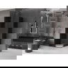 Mexen Velar L Duo плъзгаща се душ кабина 90 x 90 см, графит, черен - 871-090-090-02-43-70