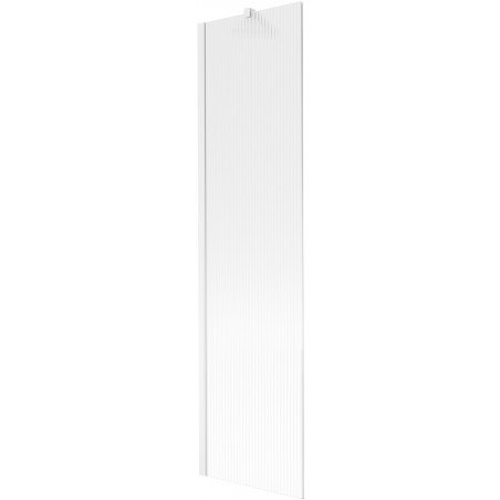 Mexen Next параван за вана 1-крилен 50 x 150 см, ивици, бял - 895-050-000-00-09-20