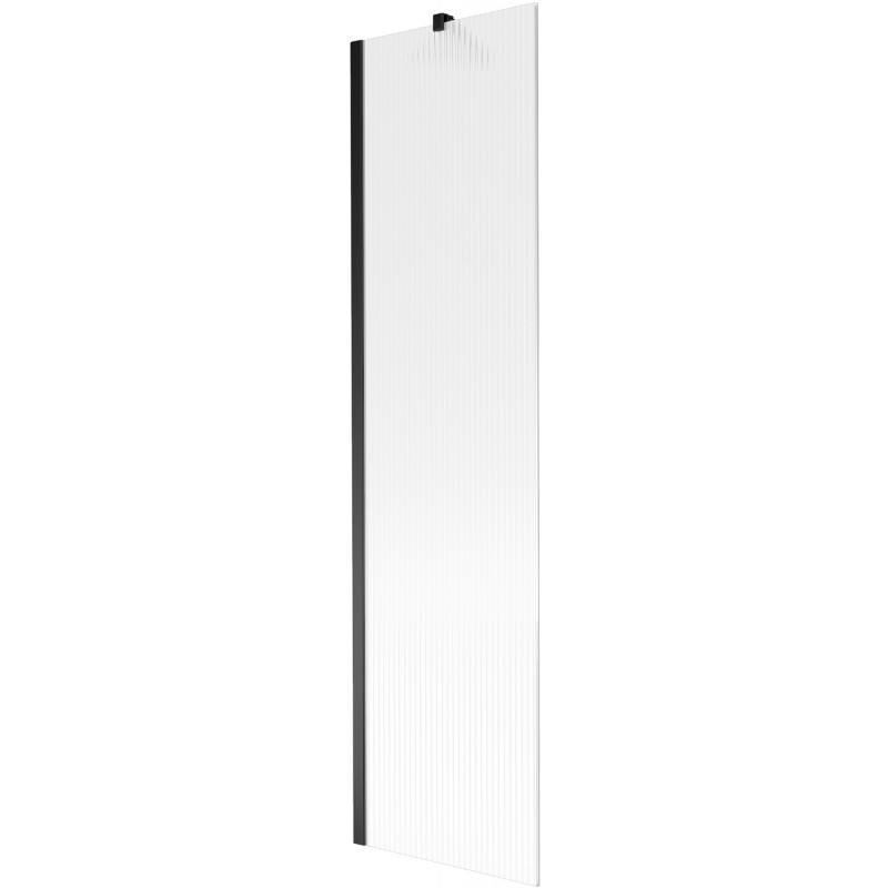 Mexen Next параван за вана с едно крило 50 x 150 см, райета, черен - 895-050-000-00-09-70