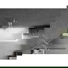 Mexen Next еднокрилен параван за вана 60 x 150 см, на ивици, бял - 895-060-000-00-09-20