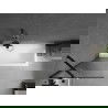 Mexen Next параван за вана, 1-крил, 60 x 150 см, ивици, черен - 895-060-000-00-09-70