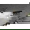 Mexen Next еднокрилен параван за вана 70 x 150 см, райета, златен - 895-070-000-00-09-50