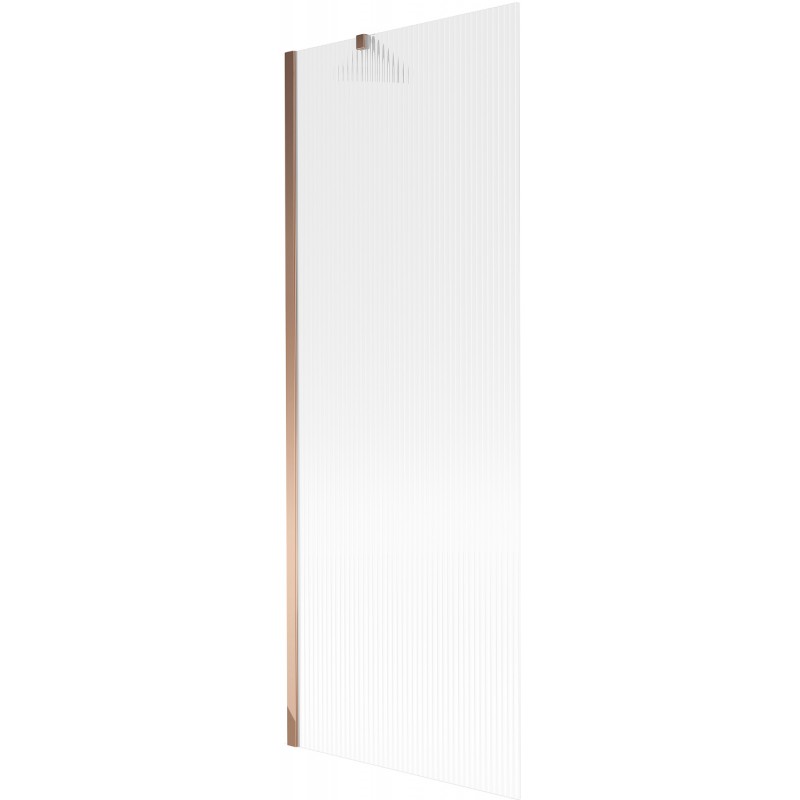 Mexen Next параван за вана с 1 крило 70 x 150 см, ивици, розово злато - 895-070-000-00-09-60