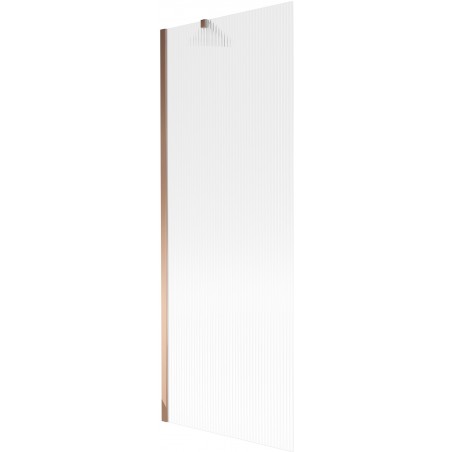 Mexen Next параван за вана с 1 крило 70 x 150 см, ивици, розово злато - 895-070-000-00-09-60