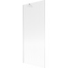 Mexen Next параван за вана с едно крило 80 x 150 cm, ребрист, бял - 895-080-000-00-09-20