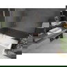 Mexen Next параван за вана еднокрилен 80 x 150 см, ивици, розово злато - 895-080-000-00-09-60