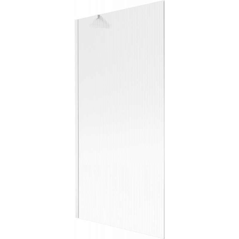 Mexen Next параван за вана с 1 крило 90 x 150 см, ивици, бял - 895-090-000-00-09-20