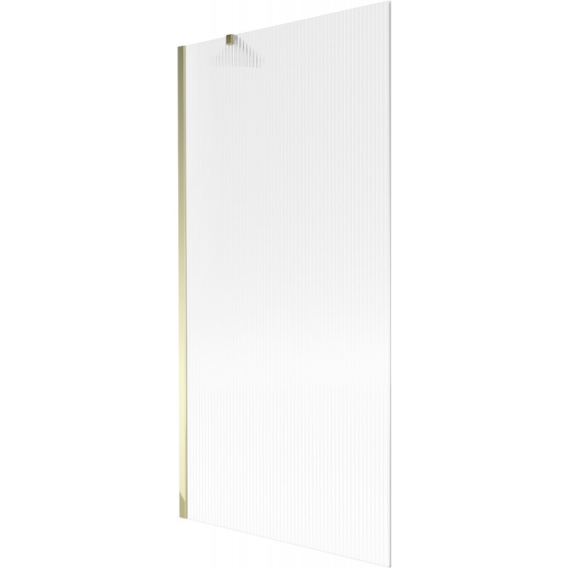 Mexen Next параван за вана 1-крило 90 x 150 см, райета, златен - 895-090-000-00-09-50
