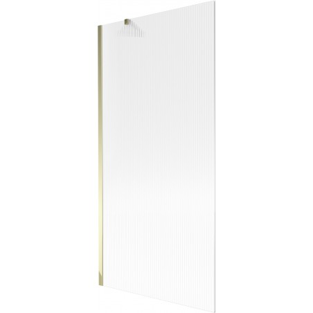 Mexen Next параван за вана 1-крило 90 x 150 см, райета, златен - 895-090-000-00-09-50