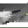 Mexen Next еднокрил параван за вана 100 x 150 см, райета, бял - 895-100-000-00-09-20
