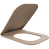 Mexen Teo бавно падаща седалка slim, duroplast, матово капучино - 39840064