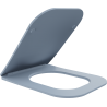 Mexen Teo плавно падаща тънка седалка, дуропласт, сиво-син мат - 39840069