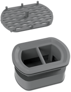 Mexen сифон с филтър за въртящ се линеен отток, сив - 1010098