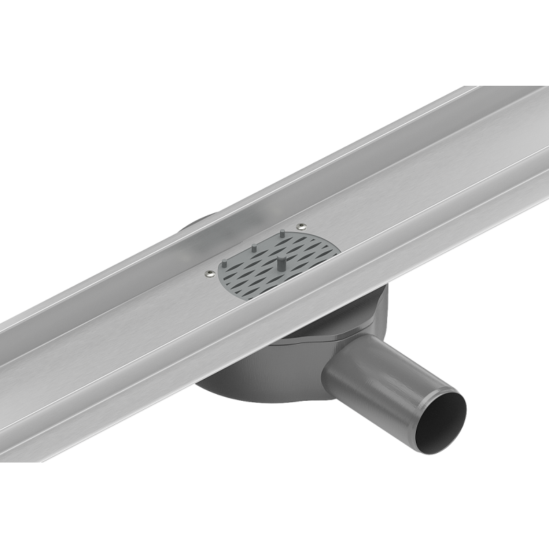 Mexen сифон с филтър за въртящ се линеен отток, сив - 1010098