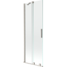 Mexen Velar двукрилен плъзгащ се параван за вана 75 x 150 см, прозрачен, четкан никел - 896-075-000-01-97