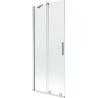 Mexen Velar параван за вана, 2-крилен, плъзгащ се, 85 x 150 cm, прозрачен, четкан никел - 896-085-000-01-97