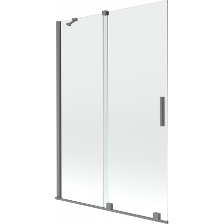 Mexen Velar душ параван 2-крила плъзгащ се 120 x 150 cm, прозрачен, gun metal - 896-120-000-01-95