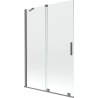 Mexen Velar душ параван 2-крила плъзгащ се 120 x 150 cm, прозрачен, gun metal - 896-120-000-01-95
