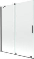 Mexen Velar параван за вана 2-крилен плъзгащ се 140 x 150 см, прозрачен, gun metal - 896-140-000-01-95