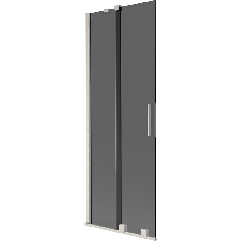 Mexen Velar плъзгаща се вана с 2 крила 70 x 150 см, графит, четкан никел - 896-070-000-41-97