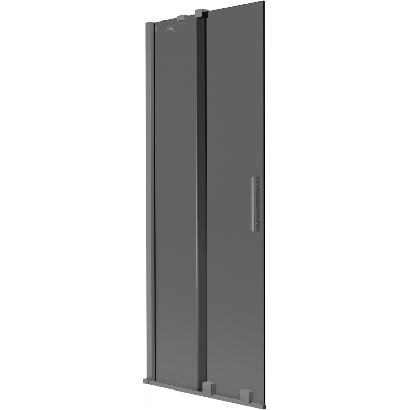 Mexen Velar двукрилен плъзгащ се екран за вана 75 x 150 см, графит, gun metal - 896-075-000-41-95