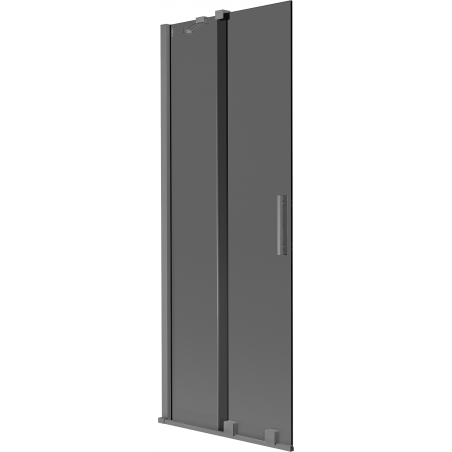 Mexen Velar двукрилен плъзгащ се екран за вана 75 x 150 см, графит, gun metal - 896-075-000-41-95