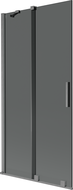 Mexen Velar двукрила плъзгаща вана 90 x 150 см, графит, четкан gun gray - 896-090-000-41-66