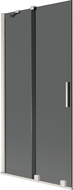 Mexen Velar вана преграда 2-крилна плъзгаща 90 x 150 cm, графит, четкан никел - 896-090-000-41-97