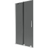 Двуцветен плъзгащ параван за вана Mexen Velar 95 x 150 cm, графит, хром - 896-095-000-41-01