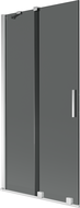 Двуцветен плъзгащ параван за вана Mexen Velar 95 x 150 cm, графит, хром - 896-095-000-41-01