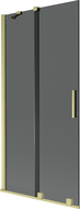 Mexen Velar сгъваем параван за вана с 2 крила 95 x 150 cm, графит, златисто матов - 896-095-000-41-55