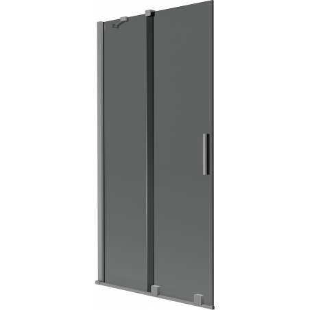 Mexen Velar двукрилен плъзгащ се душ екран 95 x 150 cm, графит, gun metal - 896-095-000-41-95