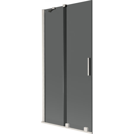Mexen Velar двукрилен, плъзгащ се екран за вана 95 x 150 cm, графит, четкан никел - 896-095-000-41-97