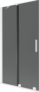 Mexen Velar параван за вана 2-крилен плъзгащ се 100 x 150 cm, графит, бял - 896-100-000-41-20