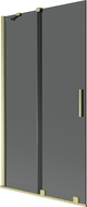 Mexen Velar плъзгащ се двукрилен преграда за вана 100 x 150 см, графит, златисто матиран - 896-100-000-41-55