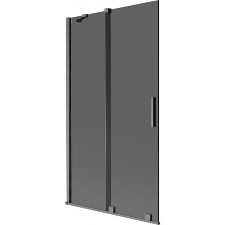 Mexen Velar двукрила плъзгаща се вана 100 x 150 см, графит, четка Gun Gray - 896-100-000-41-66