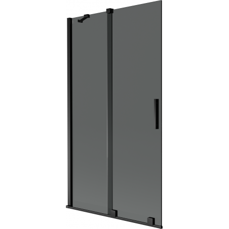 Mexen Velar параван за вана, плъзгащ се с 2 крила, 100 x 150 см, графит, черен - 896-100-000-41-70
