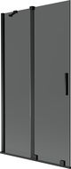 Mexen Velar параван за вана, плъзгащ се с 2 крила, 100 x 150 см, графит, черен - 896-100-000-41-70