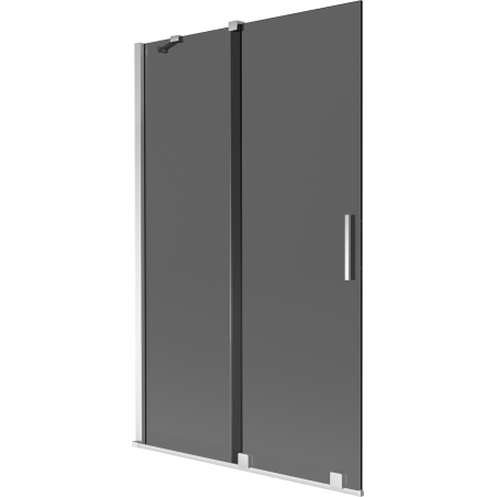 Mexen Velar 2-крилен плъзгащ параван за вана 110 x 150 см, графит, хром - 896-110-000-41-01