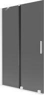 Mexen Velar вана преграда 2-крилна плъзгаща се 110 x 150 см, графит, бял - 896-110-000-41-20