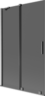 Mexen Velar параван за вана 2-крилен плъзгащ се 110 x 150 cm, графит, сив матов - 896-110-000-41-66