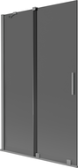 Mexen Velar двукрилен плъзгащ се параван за вана 110 x 150 cm, графит, gun metal - 896-110-000-41-95