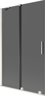 Mexen Velar двукрилен плъзгащ се параван за вана 110 x 150 cm, графит, четкан никел - 896-110-000-41-97