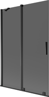 Mexen Velar параван за вана 2-крилен плъзгащ се 120 x 150 см, графит, черен - 896-120-000-41-70