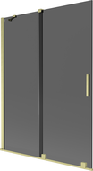 Mexen Velar двукрила плъзгаща се вана 130 x 150 см, графит, златна четка - 896-130-000-41-55