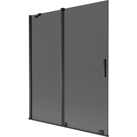 Mexen Velar двукрилен плъзгащ се душ параван 140 x 150 cm, графит, черен - 896-140-000-41-70