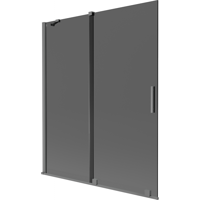 Mexen Velar двукрила плъзгаща се вана 140 x 150 cm, графит, gun metal - 896-140-000-41-95