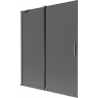 Mexen Velar двукрила плъзгаща се вана 140 x 150 cm, графит, gun metal - 896-140-000-41-95